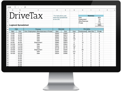 DriveTax Free Uber Logbook