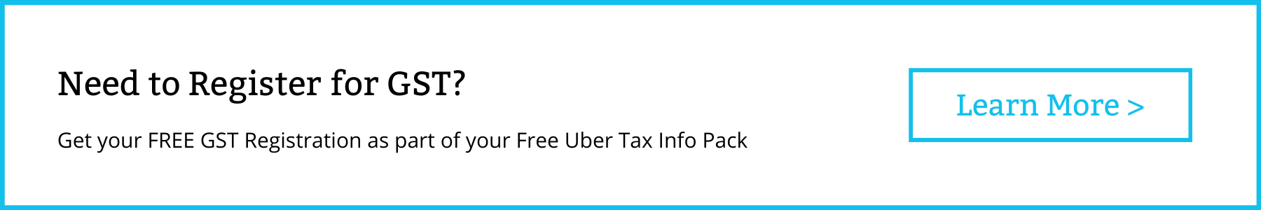 DriveTax Free Uber GST Registration