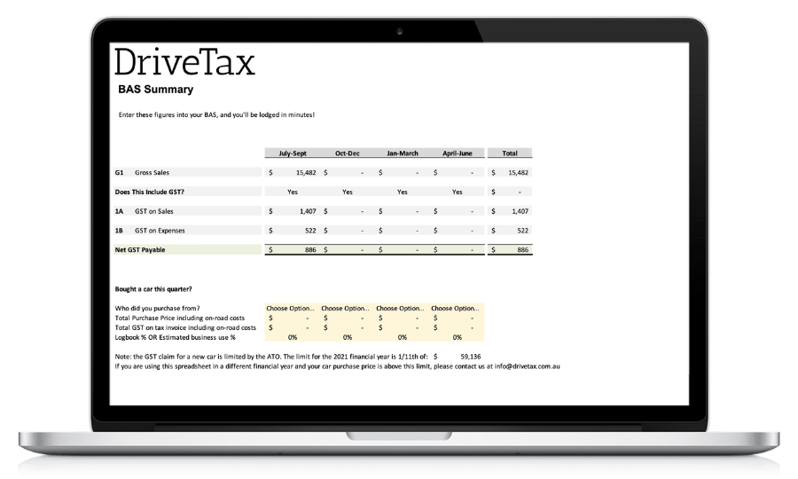 DriveTax Free Uber Spreadsheet