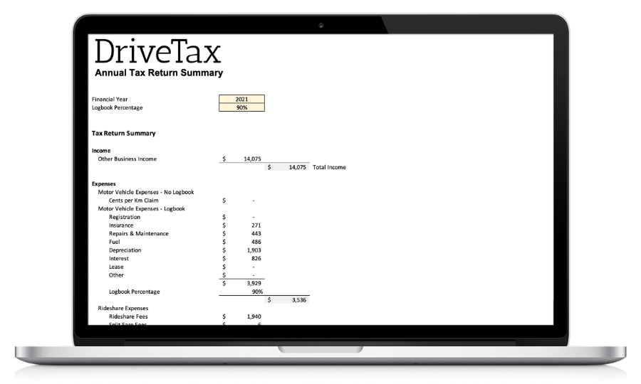 DriveTax Free Uber Spreadsheet